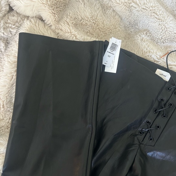 NWT Aritzia Wilfred bootcut leather pants - Picture 4 of 4